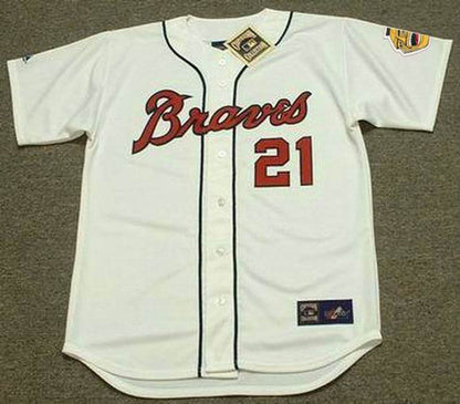 Warren Spahn Milwaukee Braves 1960S Cooperstown Baseball Stitched Jersey | CTJS0081
