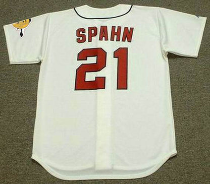 Warren Spahn Milwaukee Braves 1960S Cooperstown Baseball Stitched Jersey | CTJS0081