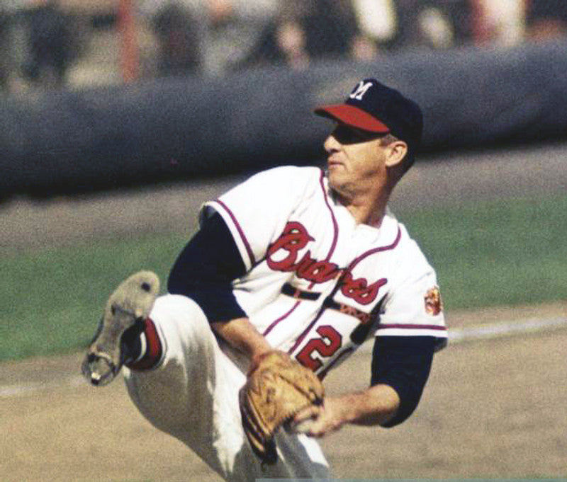 Warren Spahn Milwaukee Braves 1957 Home Throwback Baseball Stitched Jersey | CTJS0082