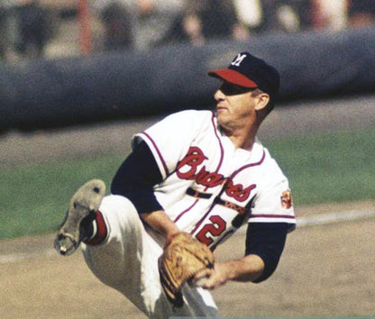 Warren Spahn Milwaukee Braves 1957 Home Throwback Baseball Stitched Jersey | CTJS0082