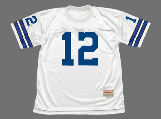 Dallas Cowboys Roger Staubach NFL jersey front view