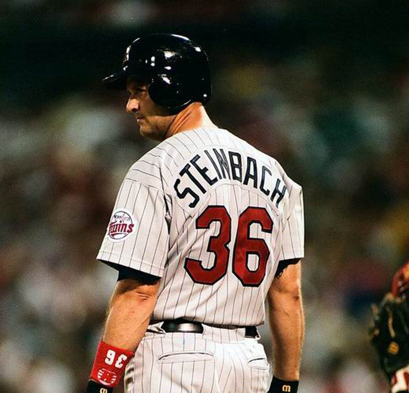 Terry Steinbach Minnesota Twins 1997 Throwback Away Baseball Stitched Jersey | CTJS0281