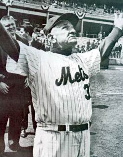 Casey Stengel New York Mets 1962 Home Baseball Throwback Stitched Jersey | CTJS2642