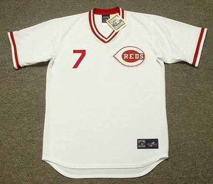 Eugenio Suarez Cincinnati Reds 1975 Home Baseball Throwback Stitched Jersey | CTJS2118