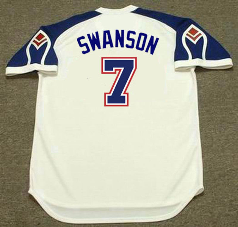 Dansby Swanson Atlanta Braves 1970S Home Throwback Baseball Stitched Jersey | CTJS2437