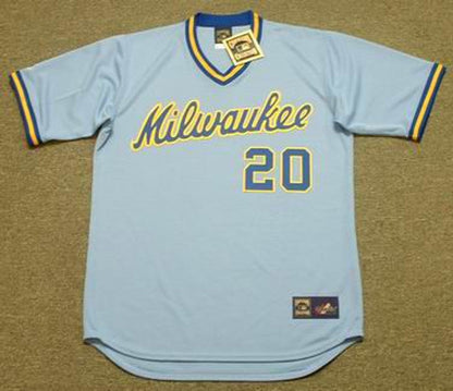 Gorman Thomas Milwaukee Brewers 1982 Cooperstown Throwback Away Stitched Jersey | CTJS1942