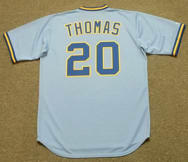 Gorman Thomas Milwaukee Brewers 1982 Cooperstown Throwback Away Stitched Jersey | CTJS1942