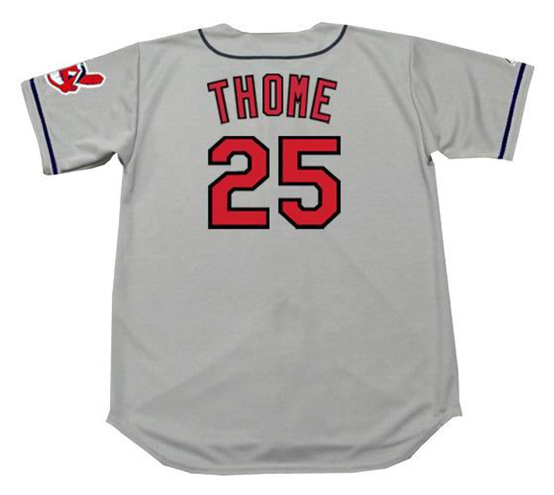 Jim Thome Cleveland Indians 1997 Throwback Away Baseball Stitched Jersey | CTJS1652
