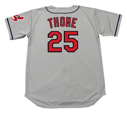 Jim Thome Cleveland Indians 1997 Throwback Away Baseball Stitched Jersey | CTJS1652