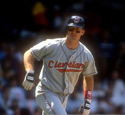Jim Thome Cleveland Indians 1997 Throwback Away Baseball Stitched Jersey | CTJS1652