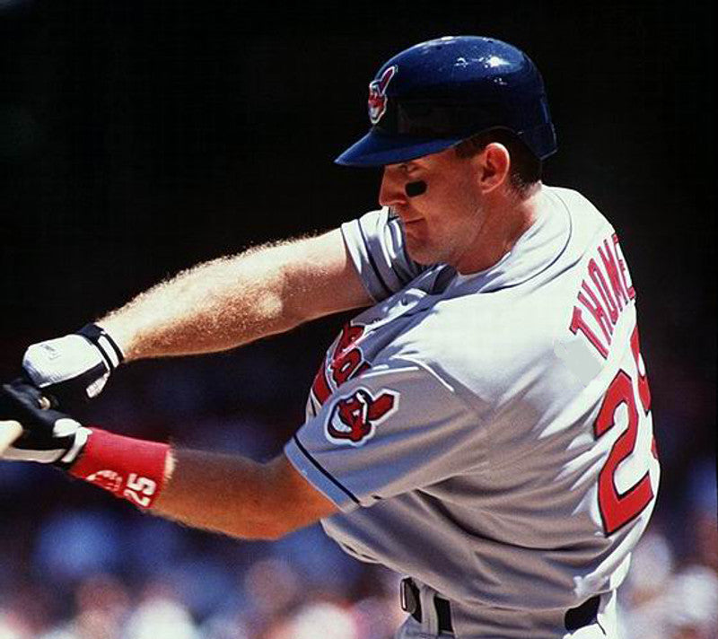 Jim Thome Cleveland Indians 1997 Throwback Away Baseball Stitched Jersey | CTJS1652