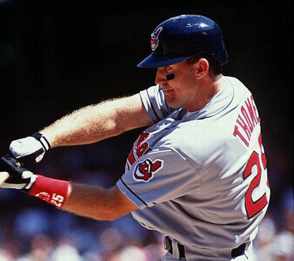 Jim Thome Cleveland Indians 1997 Throwback Away Baseball Stitched Jersey | CTJS1652