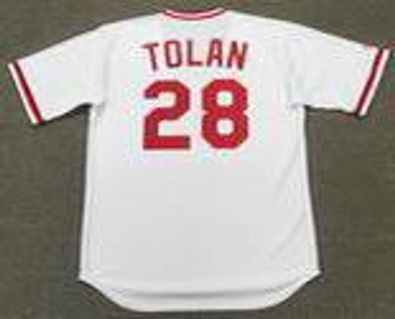 Bobby Tolan Cincinnati Reds 1972 Cooperstown Home Baseball Stitched Jersey | CTJS2796