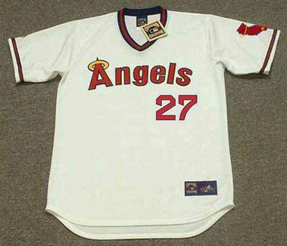 Mike Trout California Angels 1980S Home Throwback Baseball Stitched Jersey | CTJS1024