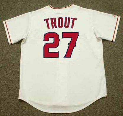Mike Trout Los Angeles Angels 2012 Home Throwback Baseball Stitched Jersey | CTJS1021