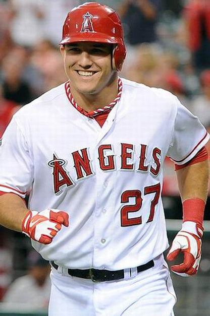 Mike Trout Los Angeles Angels 2012 Home Throwback Baseball Stitched Jersey | CTJS1021