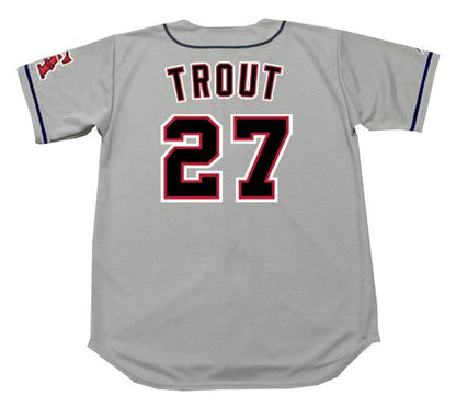 Mike Trout California Angels 1990S Throwback Away Baseball Stitched Jersey | CTJS1022