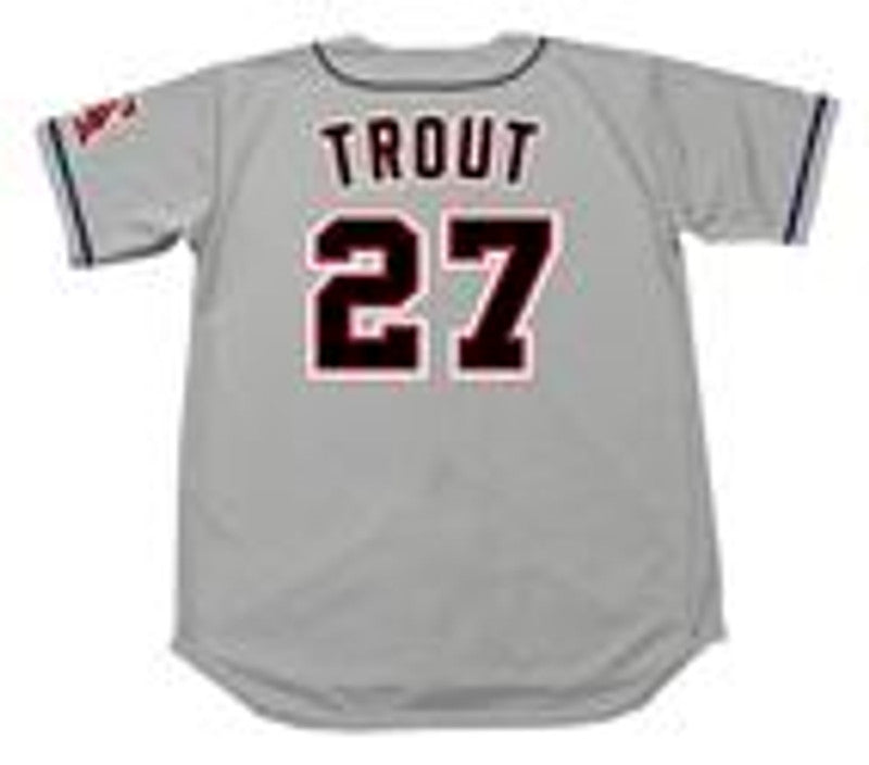 Mike Trout California Angels 1990S Throwback Away Baseball Stitched Jersey | CTJS1022