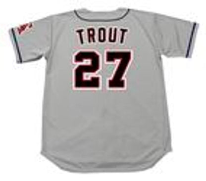 Mike Trout California Angels 1990S Throwback Away Baseball Stitched Jersey | CTJS1022