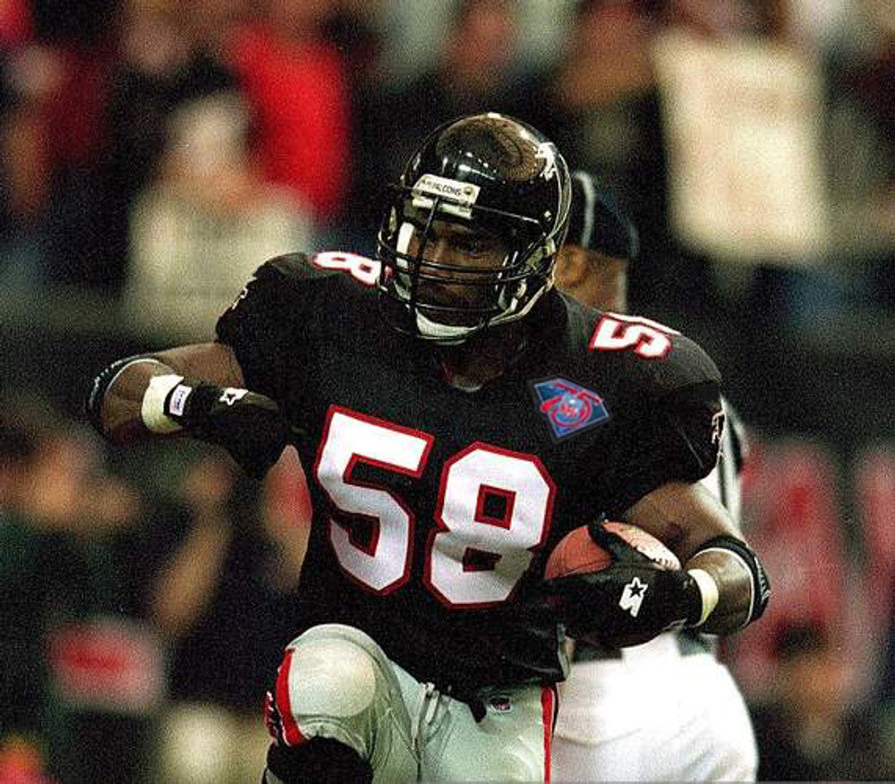 Atlanta Falcons Jessie Tuggle NFL jersey front view