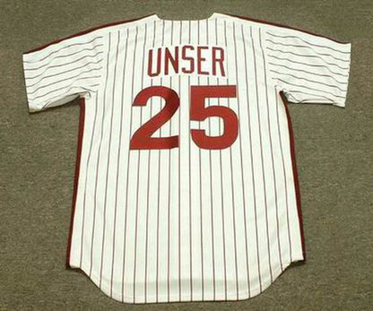 Del Unser Philadelphia Phillies 1980 Cooperstown Throwback Home Baseball Stitched Jersey | CTJS2315