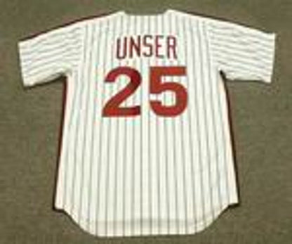 Del Unser Philadelphia Phillies 1980 Cooperstown Throwback Home Baseball Stitched Jersey | CTJS2315