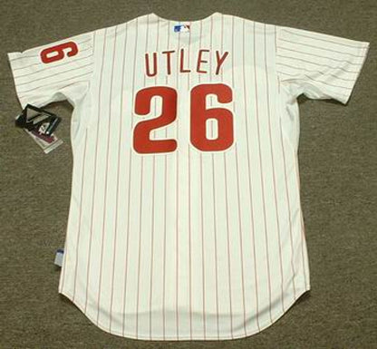 Chase Utley Philadelphia Phillies 2008 Cool Base Authentic Home Baseball Stitched Jersey | CTJS2609