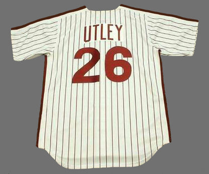 Chase Utley Philadelphia Phillies 1980S Cooperstown Throwback Home Baseball Stitched Jersey | CTJS2612