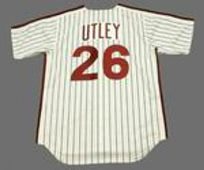 Chase Utley Philadelphia Phillies 1980S Cooperstown Throwback Home Baseball Stitched Jersey | CTJS2612