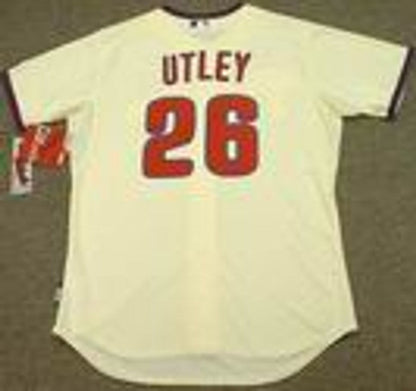 Chase Utley Philadelphia Phillies 2012 Authentic Cool Base Alternate Baseballl Stitched Jersey | CTJS2607