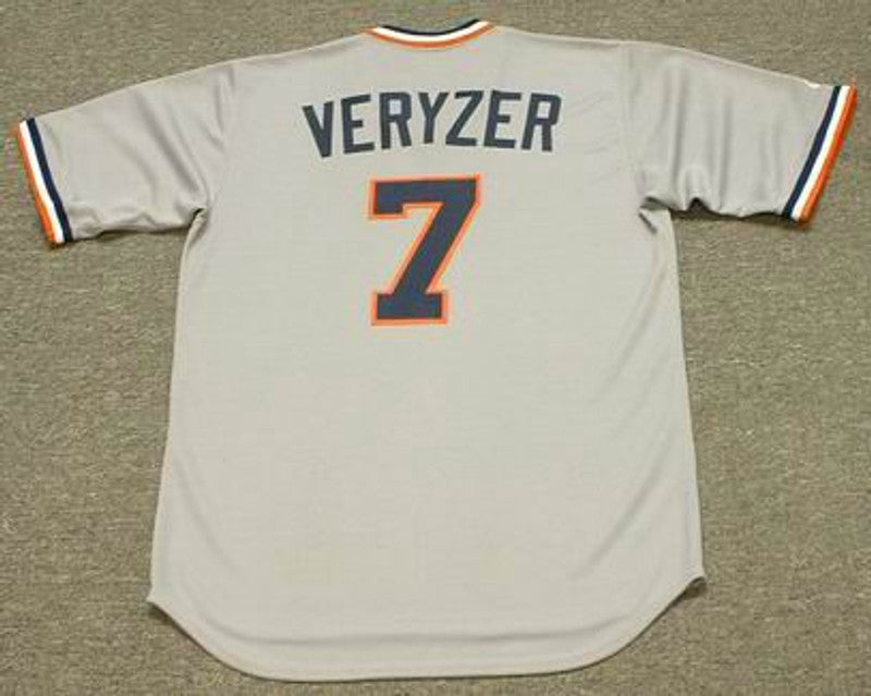 Tom Veryzer Detroit Tigers 1975 Cooperstown Throwback Away Baseball Stitched Jersey | CTJS0196