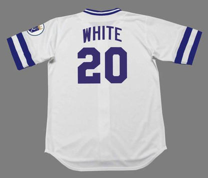 Frank White Kansas City Royals 1985 Cooperstown Home Baseball Stitched Jersey | CTJS2058
