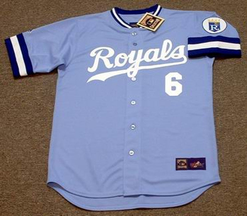 Willie Wilson Kansas City Royals 1985 Cooperstown Away Baseball Stitched Jersey | CTJS0019