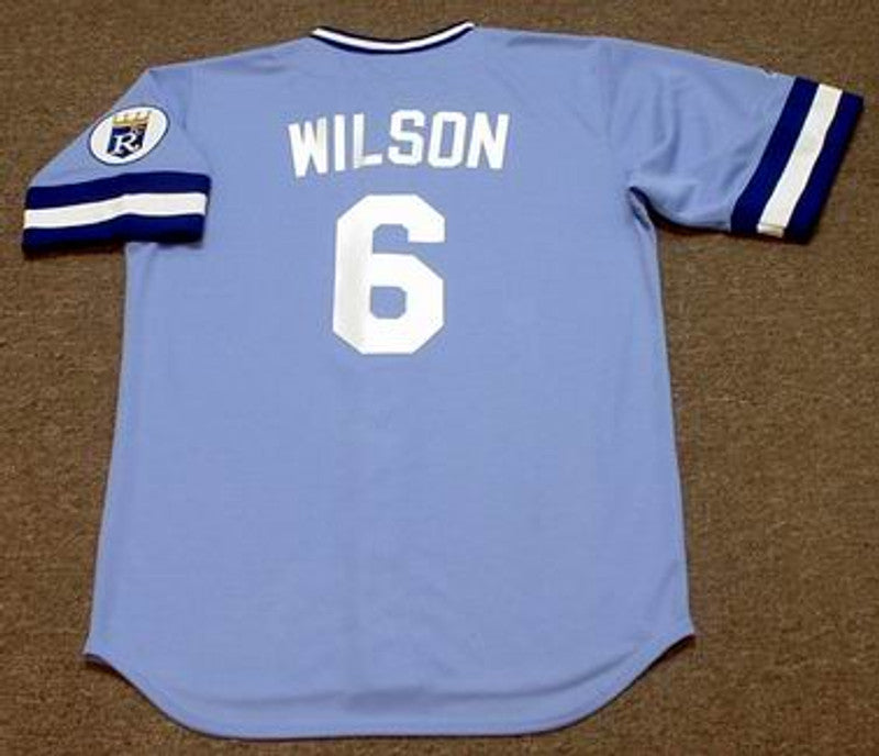 Willie Wilson Kansas City Royals 1985 Cooperstown Away Baseball Stitched Jersey | CTJS0019