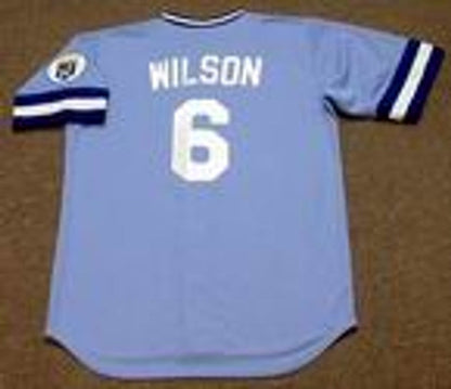 Willie Wilson Kansas City Royals 1985 Cooperstown Away Baseball Stitched Jersey | CTJS0019