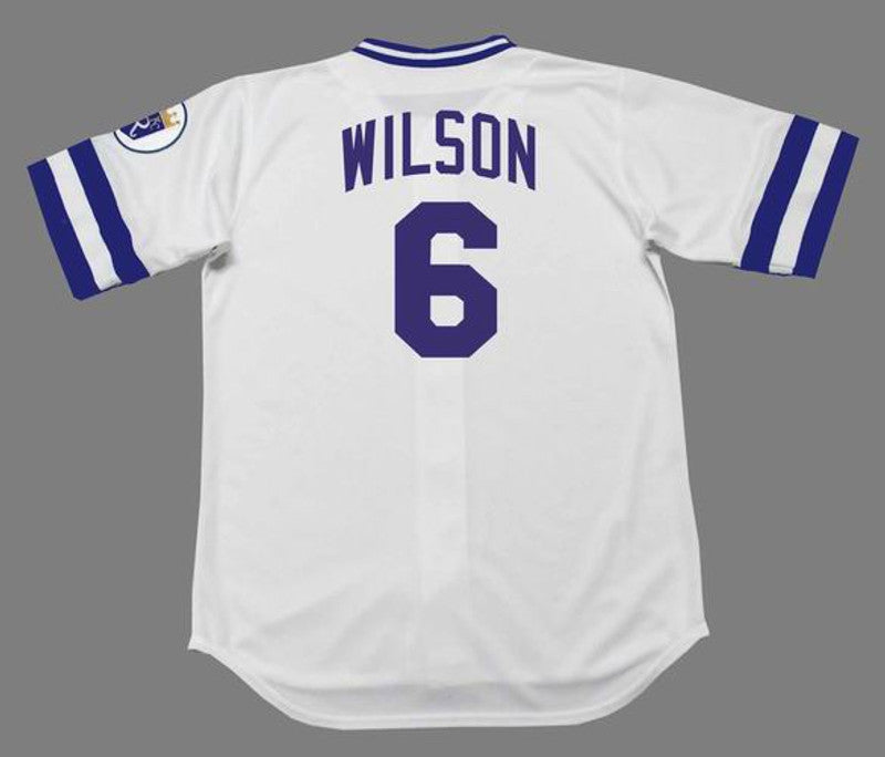Willie Wilson Kansas City Royals 1985 Cooperstown Home Baseball Stitched Jersey | CTJS0018