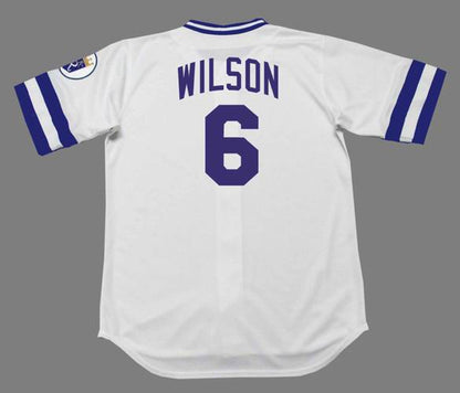 Willie Wilson Kansas City Royals 1985 Cooperstown Home Baseball Stitched Jersey | CTJS0018