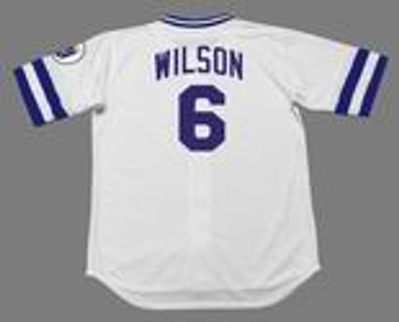 Willie Wilson Kansas City Royals 1985 Cooperstown Home Baseball Stitched Jersey | CTJS0018