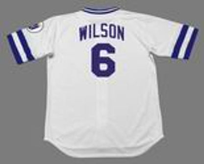 Willie Wilson Kansas City Royals 1985 Cooperstown Home Baseball Stitched Jersey | CTJS0018