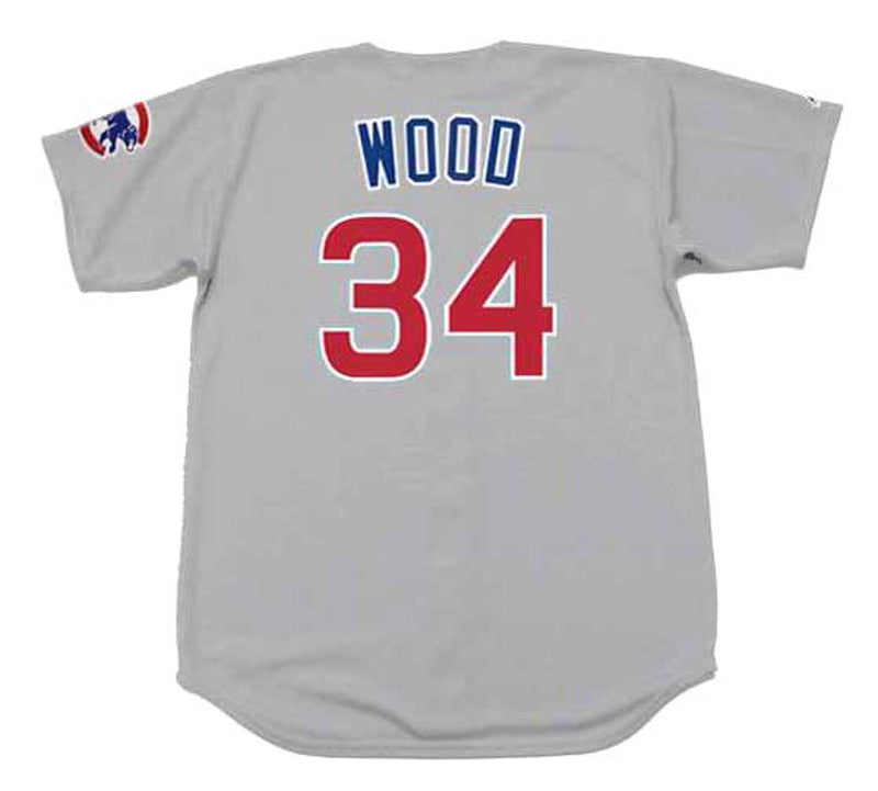 Kerry Wood Chicago Cubs 2001 Throwback Away Baseball Stitched Jersey | CTJS1351