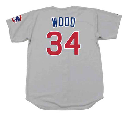 Kerry Wood Chicago Cubs 2001 Throwback Away Baseball Stitched Jersey | CTJS1351