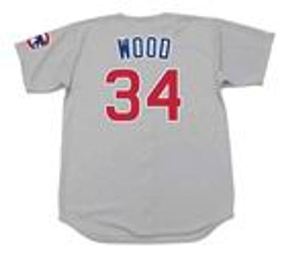Kerry Wood Chicago Cubs 2001 Throwback Away Baseball Stitched Jersey | CTJS1351