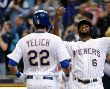 Christian Yelich Milwaukee Brewers Alternate Home Baseball Stitched Jersey | CTJS2543
