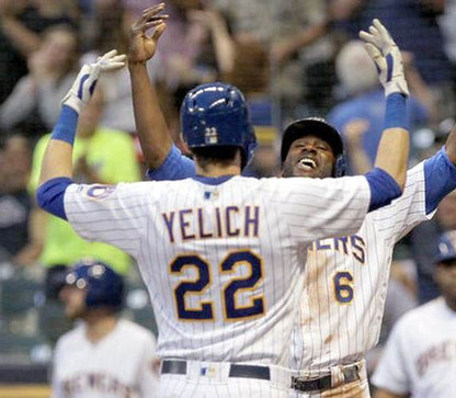 Christian Yelich Milwaukee Brewers Authentic Home Baseball Stitched Jersey | CTJS2542