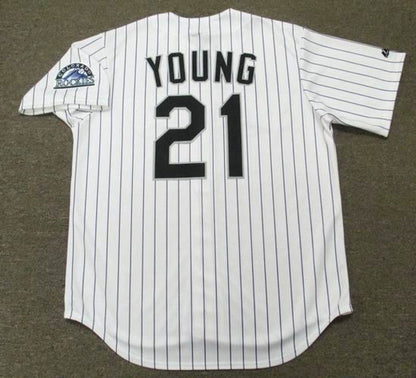 Eric Young Colorado Rockies 1996 Throwback Home Baseball Stitched Jersey | CTJS2127