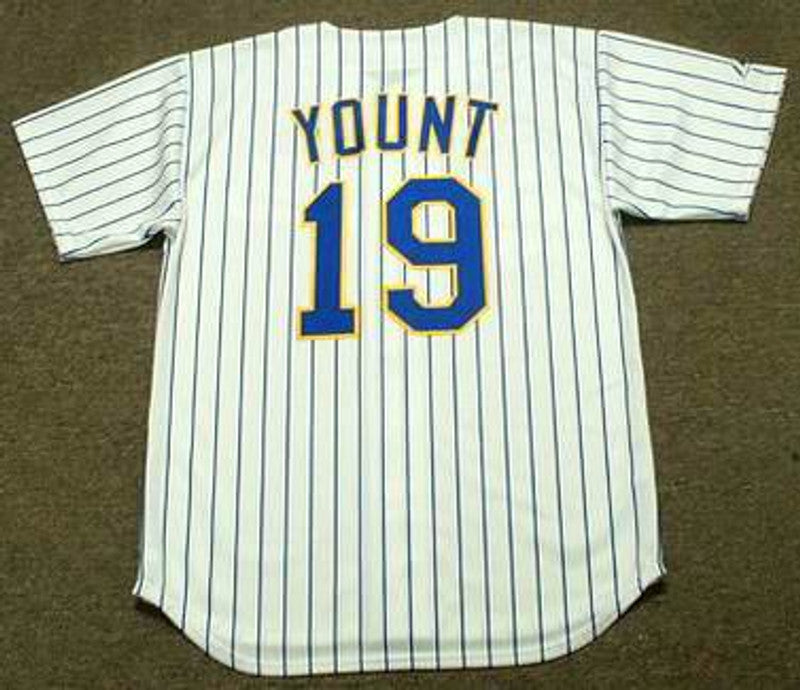 Robin Yount Milwaukee Brewers 1993 Cooperstown Home Stitched Baseball Jersey | CTJS0604