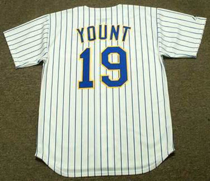 Robin Yount Milwaukee Brewers 1993 Cooperstown Home Stitched Baseball Jersey | CTJS0604