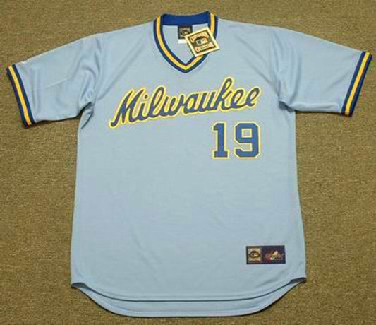 Robin Yount Milwaukee Brewers 1984 Cooperstown Throwback Away Stitched Baseball Jersey | CTJS0606