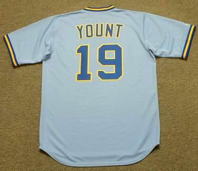 Robin Yount Milwaukee Brewers 1984 Cooperstown Throwback Away Stitched Baseball Jersey | CTJS0606