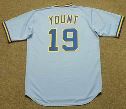 Robin Yount Milwaukee Brewers 1984 Cooperstown Throwback Away Stitched Baseball Jersey | CTJS0606